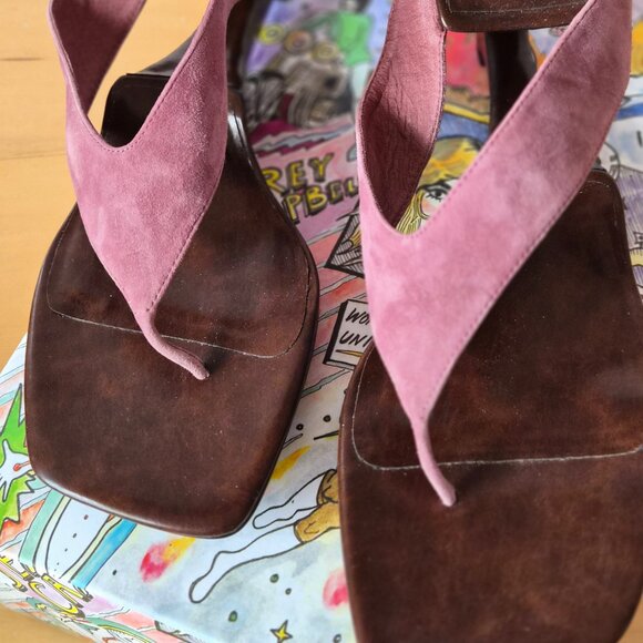 Jeffrey Campbell Flip-Side Dusty Lavender Sandals Size 11 - Picture 2 of 9